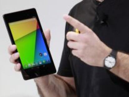 Nexus 7 durante un evento de Google en Dogpatch Studio en San Francisco