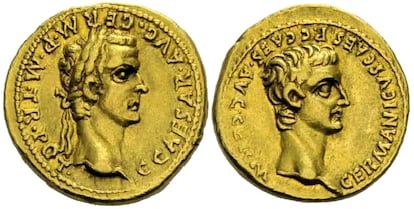 Moneda de Calígula.