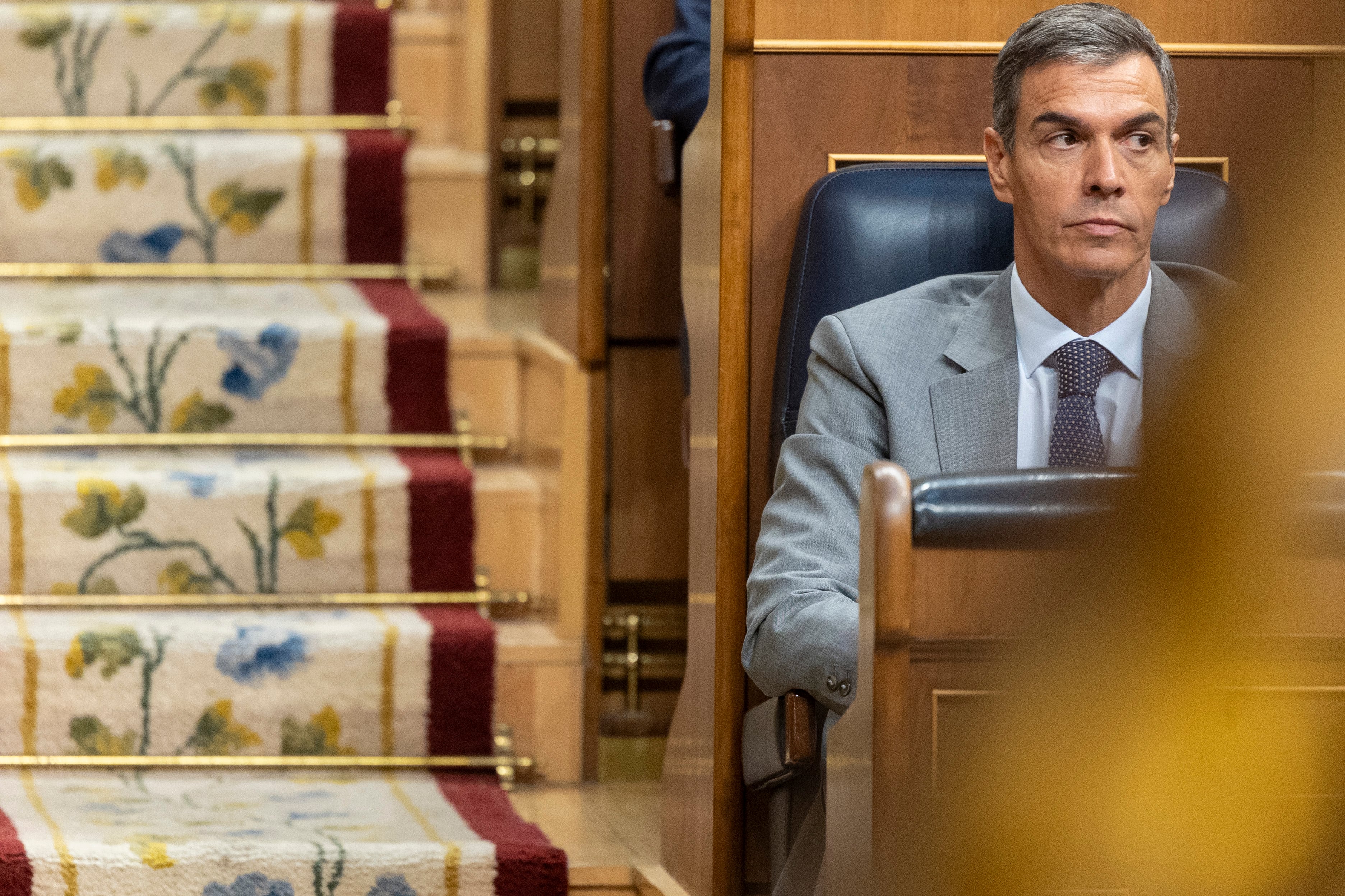 Pedro Sánchez, este viernes en el Congreso.