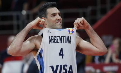 Luis Scola, tras ganar a Francia.