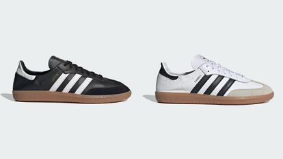 Negro y blanco son los dos tonos clásicos de estas zapatillas para llevar con todo. ADIDAS.