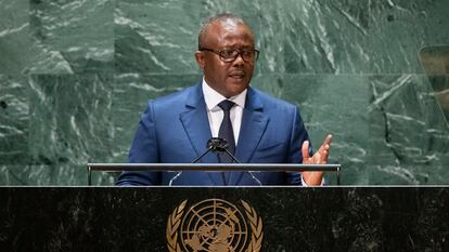 El presidente de Guinea Bissau, Umaro Sissoco Embaló, en la sede de Naciones Unidas en septiembre de 2021.