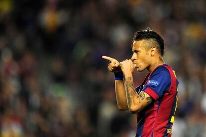 Neymar, en l'últim partit contra el PSG
