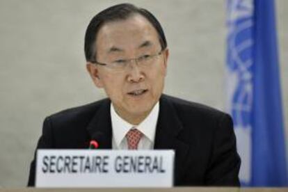 En la imagen, el Secretario General de la ONU, Ban Ki-moon. EFE/Archivo