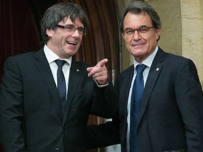 Carles Puigdemont y Artur Mas