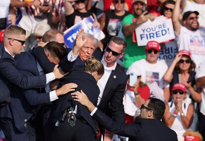servicio secreto en el ataque a donald trump