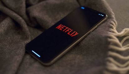 Netflix en el teléfono móvil.