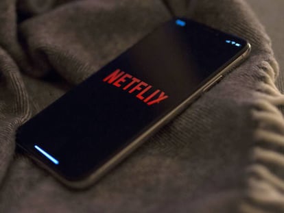 Netflix en el teléfono móvil.