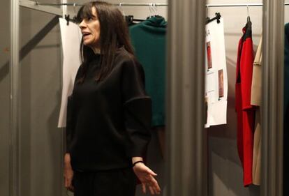 Amaya Arzuaga antes de su último desfile en Madrid.