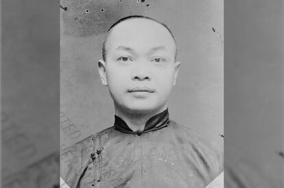 Retrato del estadounidense Wong Kim Ark tomado en 1904. 