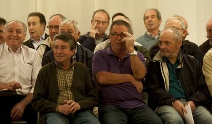 Asistentes a la reunión de 'paranyers' celebrada ayer en el Ayuntamiento de Vila-real.