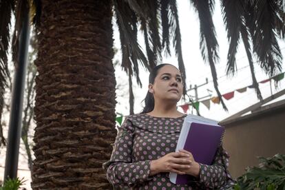 Mariel Albarrán, en Ciudad de México el pasado 17 de marzo.