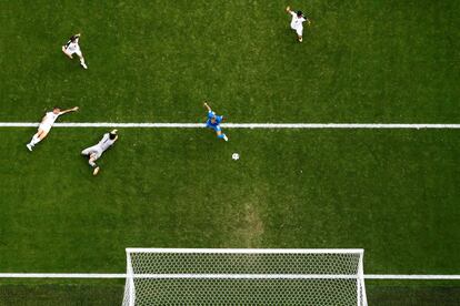 Vista aérea del Gol de Neymar.