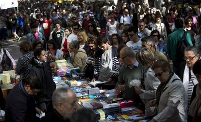 Sant Jordi del 2015, en Barcelona.