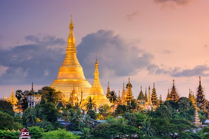 La pagoda de Shwedagon, el monumento más impresionante de Myanmar.