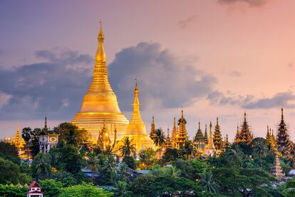 La pagoda de Shwedagon, el monumento más impresionante de Myanmar.