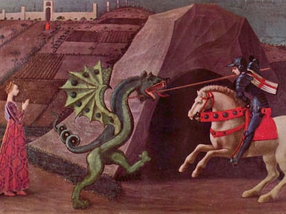 'San Jorge y el dragón' (1470), óleo de Paolo Uccello.
