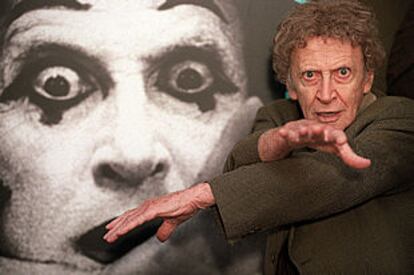 Marcel Marceau, durante la presentación de su nuevo espectáculo en Madrid.