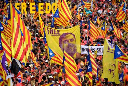 Manifestació de la Diada del 2018.