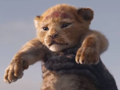 Nova versão de Simba, revelado em trailer divulgado pela Disney.