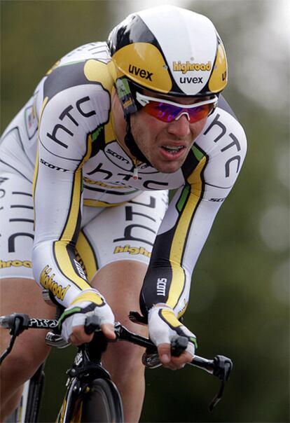 Mark Cavendish, durante la segunda etapa de la Volta a Catalunya