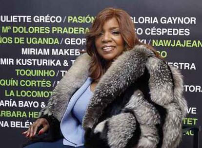 Gloria Gaynor, ayer en Barcelona, donde cantó en el Festival Milenio.