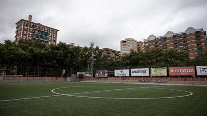 El campo de fútbol del Club Esportiu Júpiter.