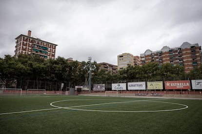 El campo de fútbol del Club Esportiu Júpiter.