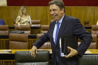 Luis Planas, consejero de Medio Ambiente en el Parlamento de Andalucía.