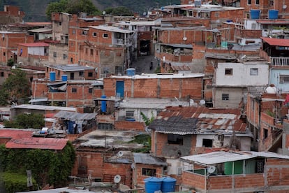 Un barrio de Caracas (Venezuela) carente de infraestructuras básicas.