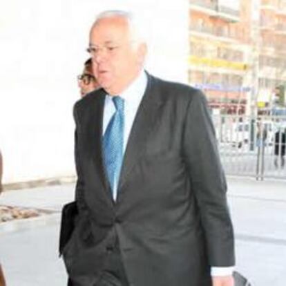 Joaquín Rivero, expresidente de Metrovacesa, llega a los juzgados de Plaza Castilla
