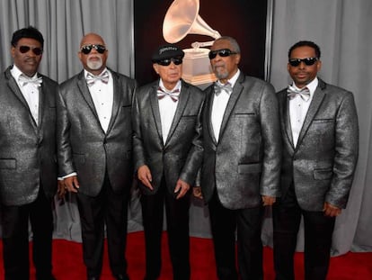 The Blind Boys of Alabama en los Grammy en 2018.
