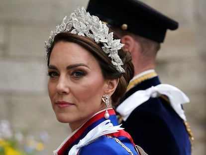 Kate Middleton en la coronación de Carlos III, el 6 de mayo en la Abadía de Westminster, en Londres.