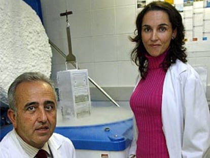 Antonio Pellicer y María Sánchez, en el Instituto Valenciano de Infertilidad.