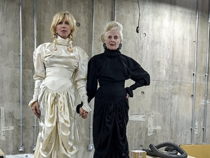 Courtney Love y Vivienne Westwood, fotografiadas por Juergen Teller para la última campaña de la diseñadora.