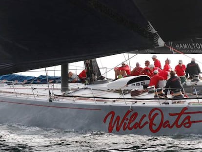 El 'Will Oats XI' durante la llegada a la meta de la Sydney Hobart 2018