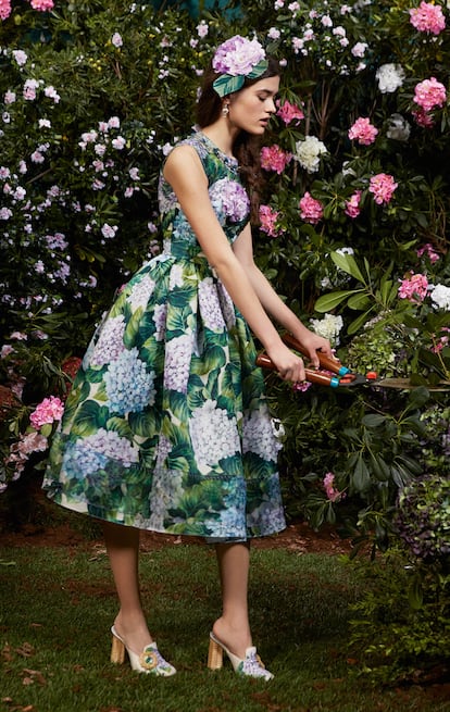 Uno de los diseños de la colección 'Orquídea' de Dolce & Gabbana.