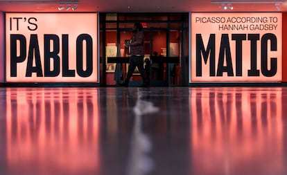 Entrance to the exhibition at the Brooklyn museum.