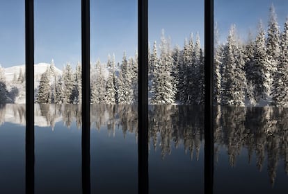 Piscina del hotel Copperhill Mountain Lodge, en Suecia.