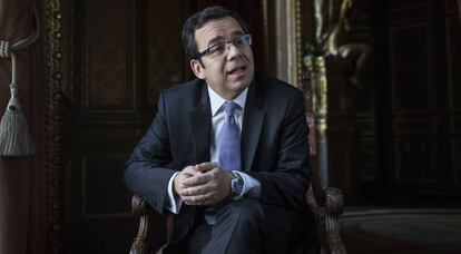 El ministro de Econom&iacute;a chileno, Luis Felipe C&eacute;spedes, este jueves en Madrid.