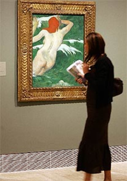 <i>En las olas</i> <i>(Ondina 1)</i> (1889), de Gauguin.