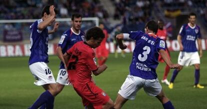 Momento del partido de la ltima jugada entre el Guadalajara y el Xerez.