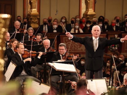 Daniel Barenboim durante el concierto.