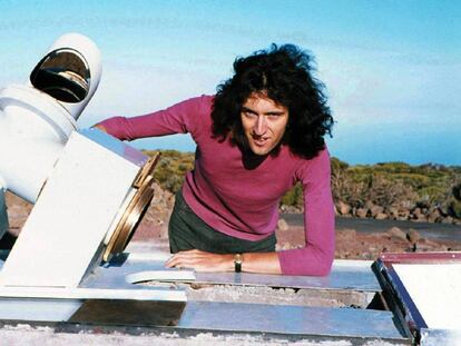 Brian May, miembro de 'Queen' y astrofísico, cuando hacía su tesis en el Teide en 1971.