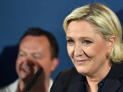 La líder del Frente Nacional y nueva diputada, Marine Le Pen