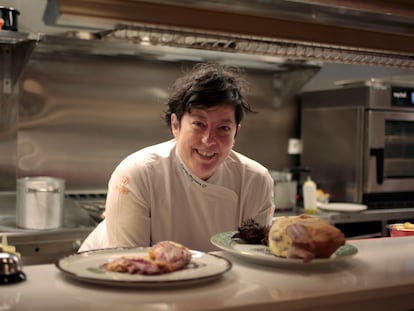 Marian Reguera, en la cocina de Verdejo.