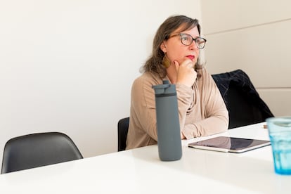 Jaraquemada durante la entrevista en la oficina de Chile Transparente, el 4 de octubre.