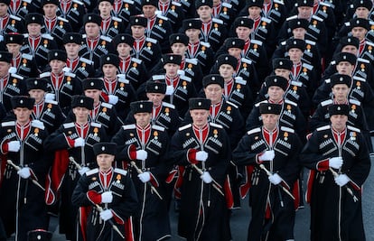 Un momento del desfile rusos del Día de la Victoria.
