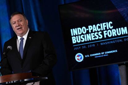 Pompeo, en su discurso este lunes en Washington