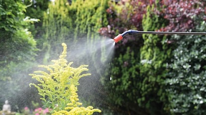 pulverizadora de alta presión para el jardín de casa.